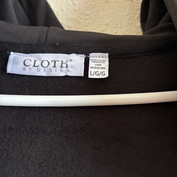 Cloth by Design Black Zip-Up Hoodie - Picture 4 of 7